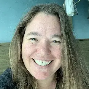 A headshot of Samantha Atkins